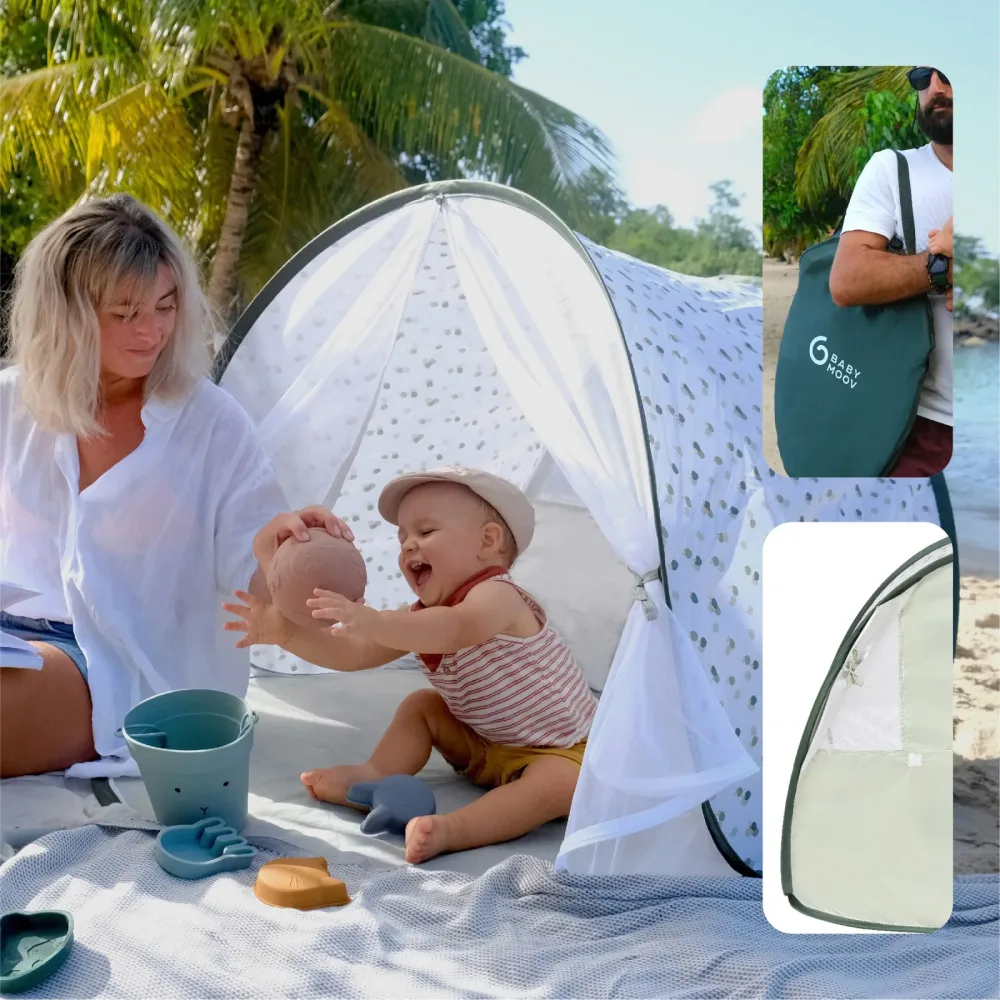 Strandmuschel Provence mit UV-Schutz 50+