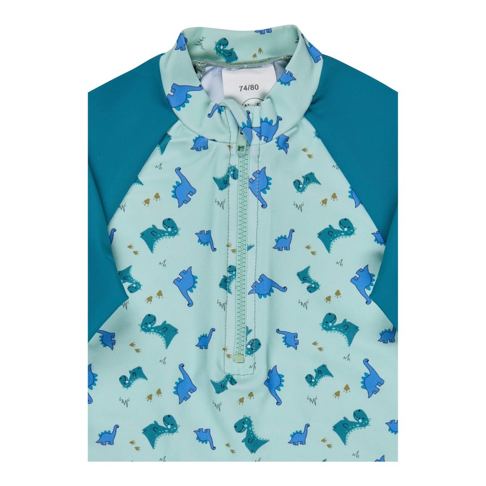 Badeshirt langarm mit UV-Schutz Dinos