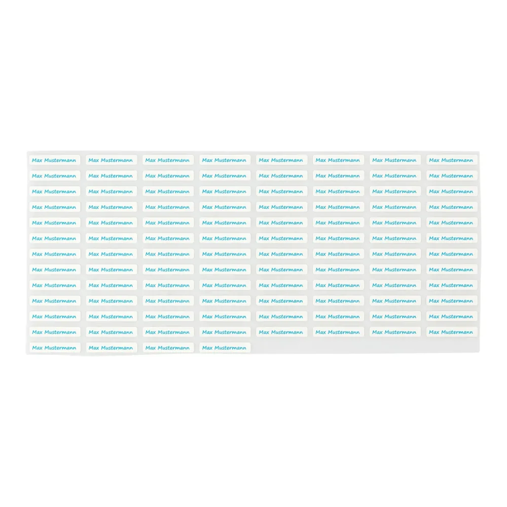 Wäscheetiketten, 100 Stück, blau