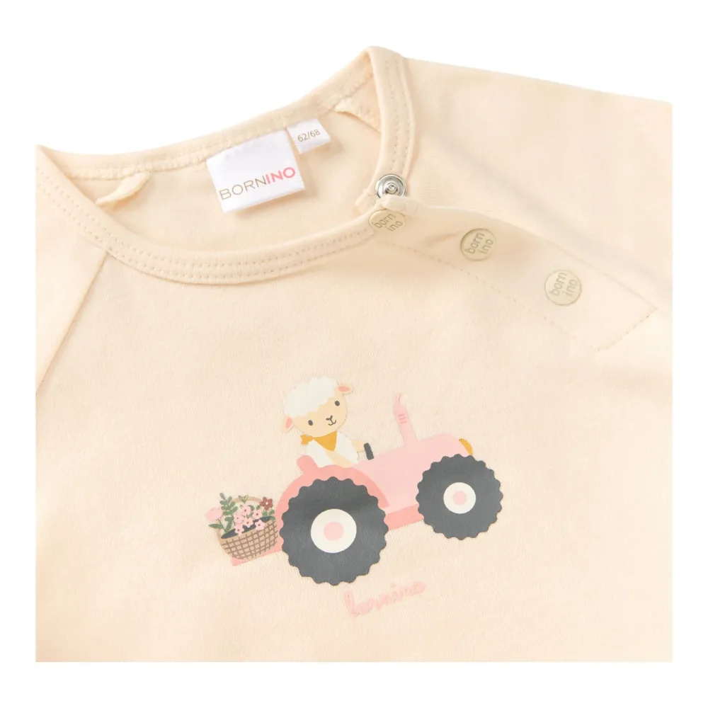 Raglanshirt langarm Schaf