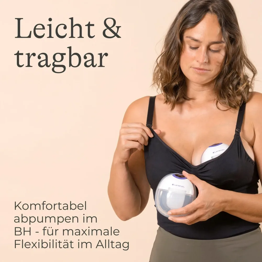 Elektrische Milchpumpe, tragbar