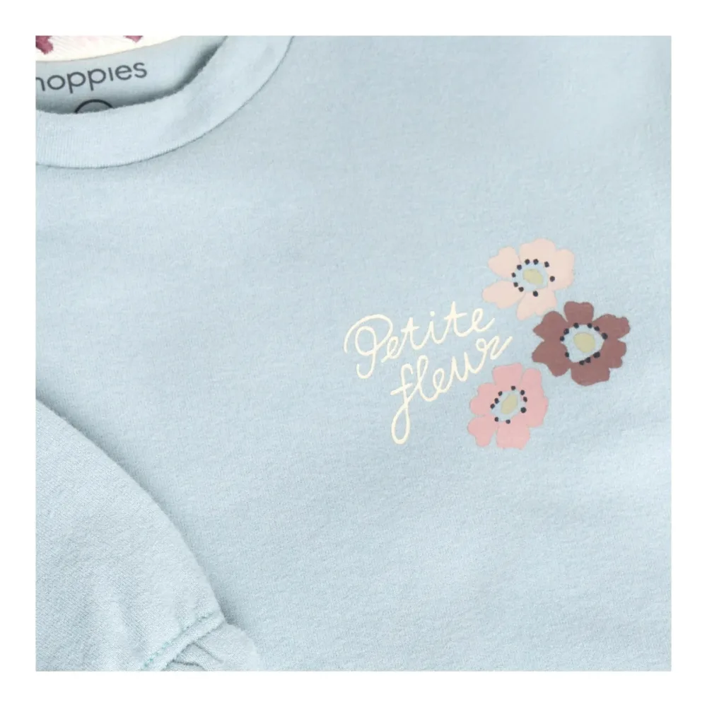 Sweatshirt Volant Blumen