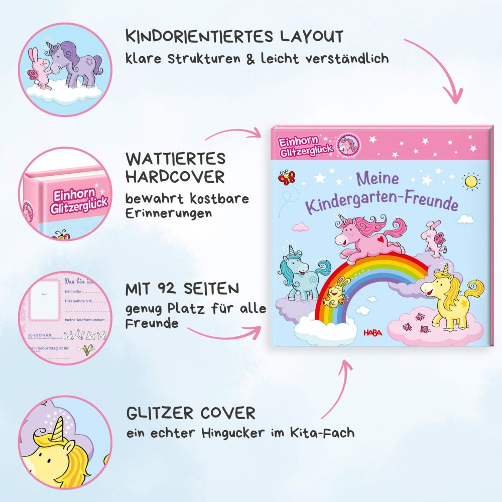 Meine Kindergarten-Freunde - Einhorn Glitzerglück