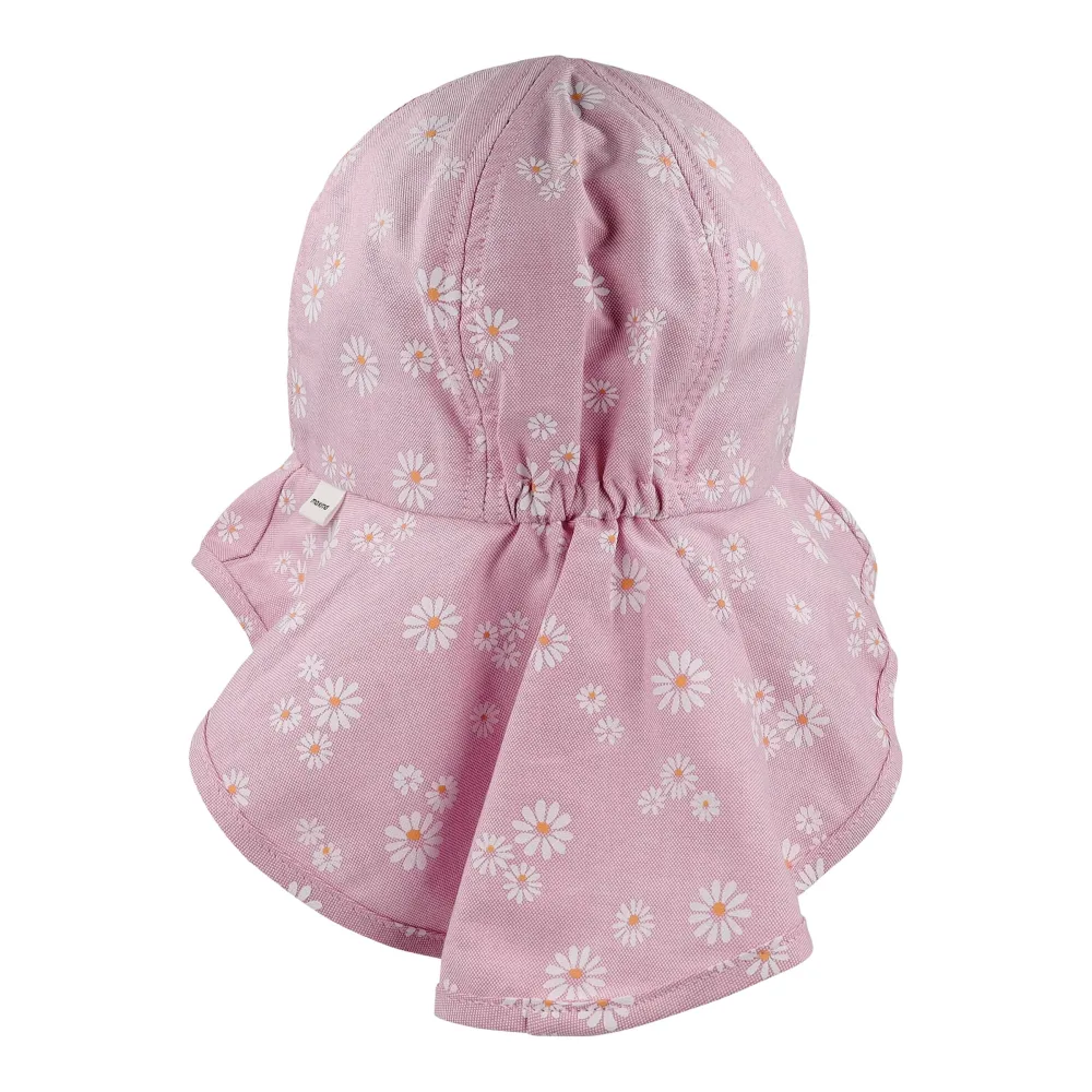 Schirmmütze mit Nackenschutz Blumen