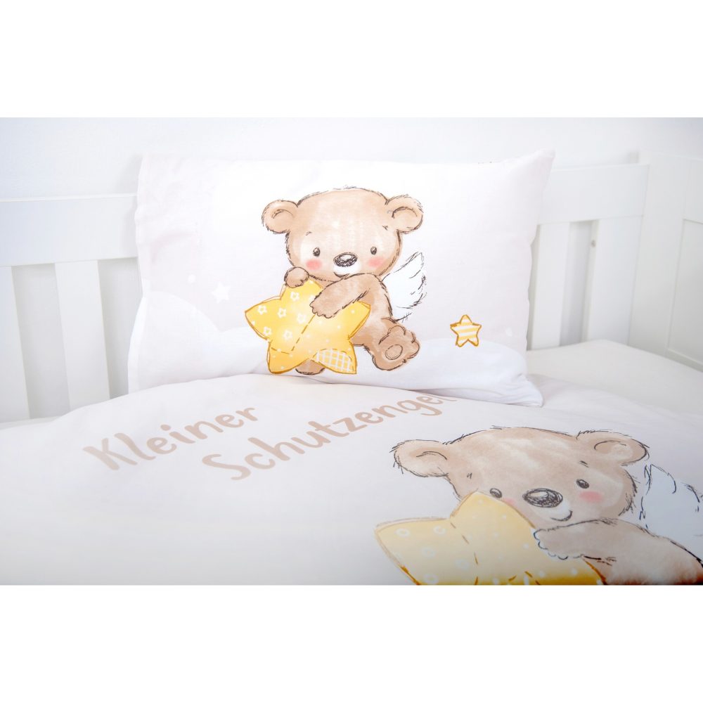 babybest®Flanell-Bettwäsche Kleiner Schutzengel 100 x 135 cm