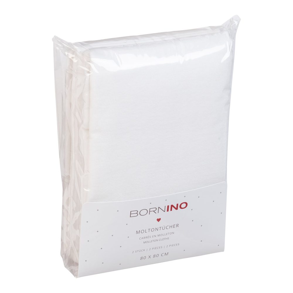 2er-Pack Moltontücher 80x80 cm