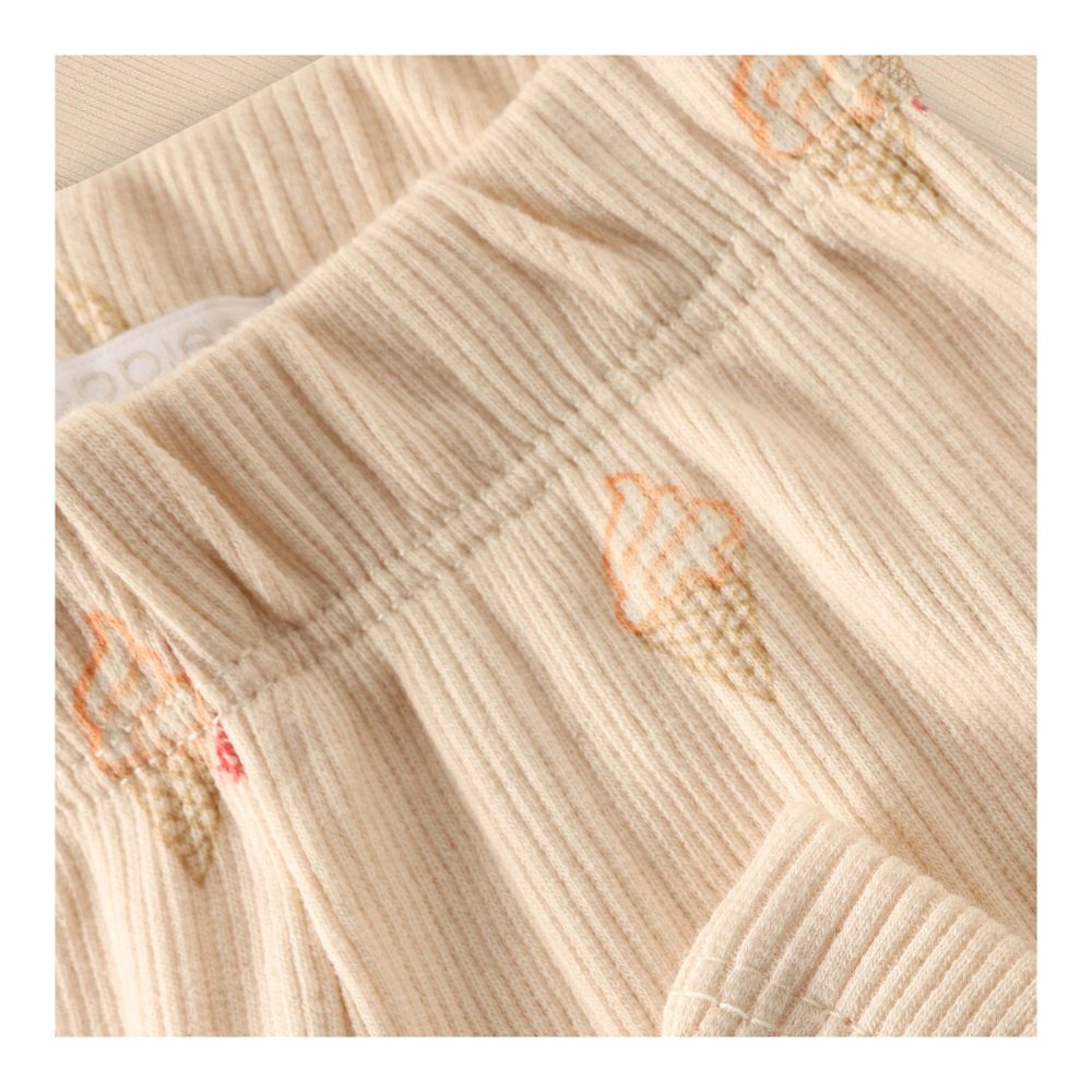 Leggings Eis flared Rippqualität
