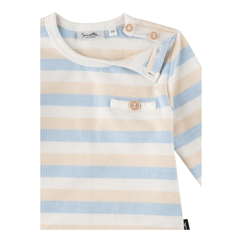 Shirt langarm Ringel Struktur