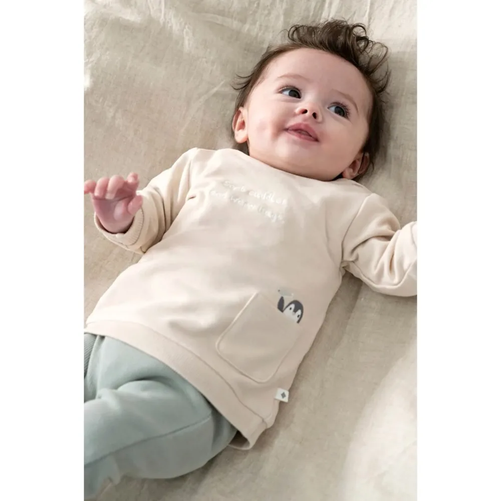 Sweatshirt mit Tasche Pinguin