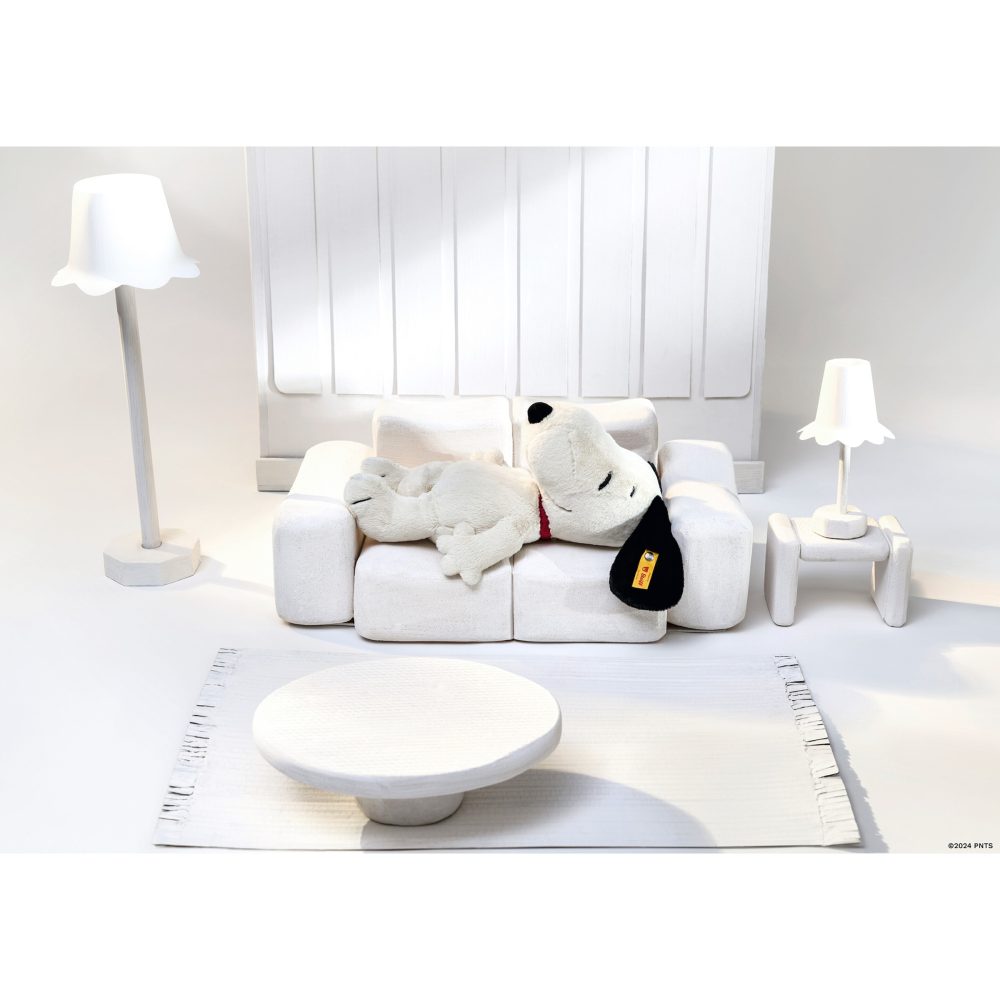 Kuscheltier SNOOPY (30cm) in weiss/schwarz