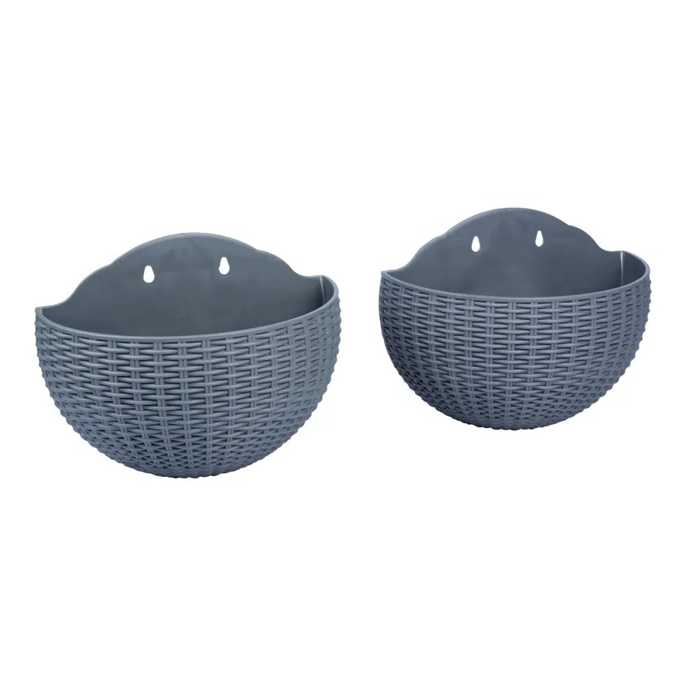 Hängetopf ?Rattanoptik?, 2 Stück