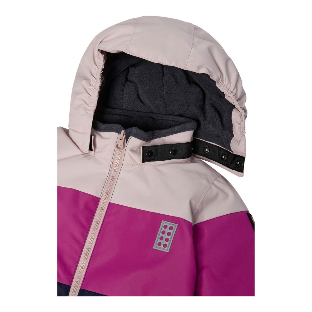Winterjacke mit abnehmbarer Kapuze LWJER Colorblock