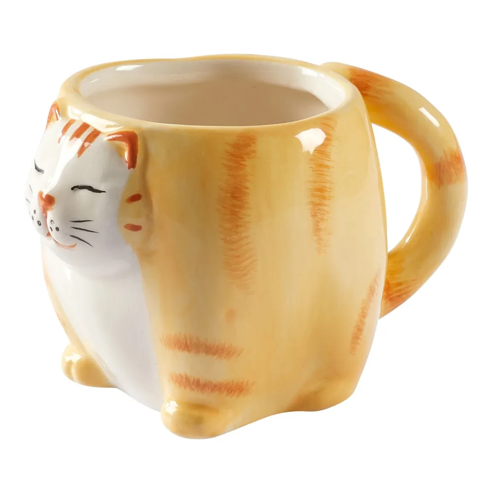 Teetasse ?Katze?, 200 ml, orange