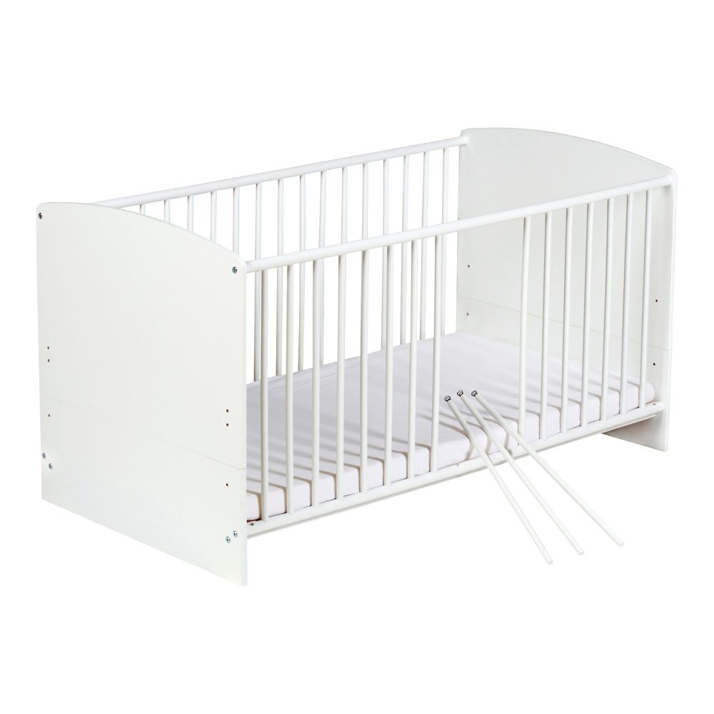 Babybett mit Ausstattung Classic White 70x140 cm