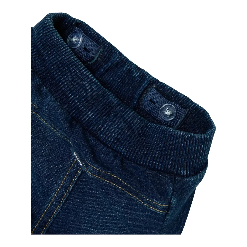 Jogging-Jeansshorts mit Tasche