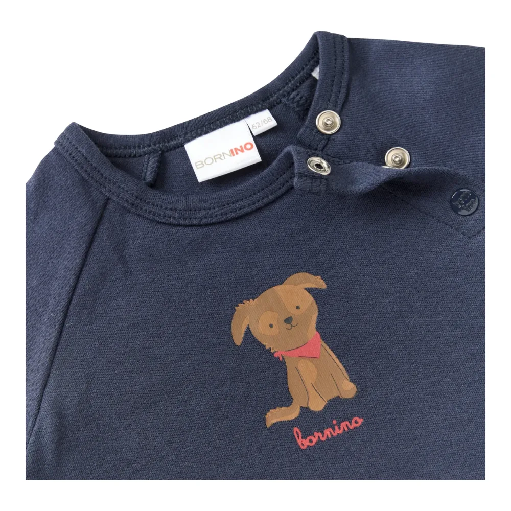 Raglanshirt langarm Hund
