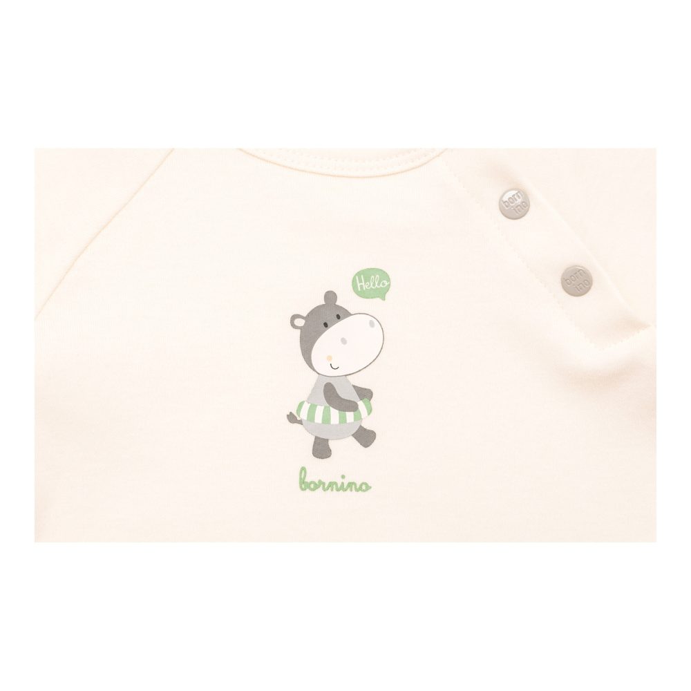 Raglanshirt langarm Hippo