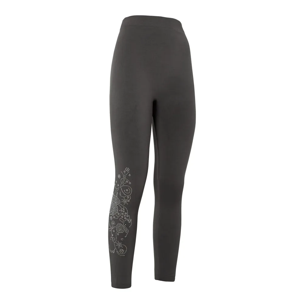 Fashion-Kuschel-Leggings, Größe: S, grau