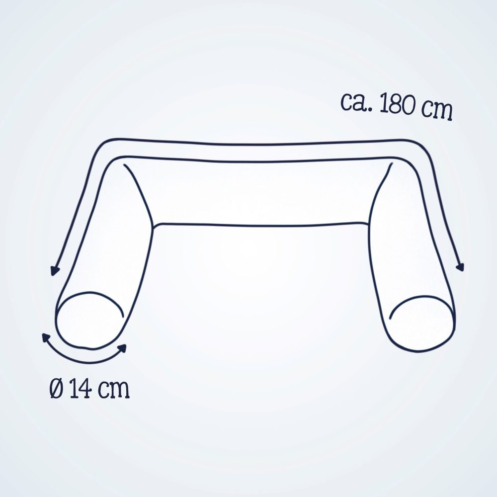 Bettschlange Nordic 180 cm