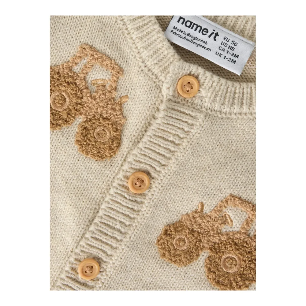 Strickjacke Traktoren