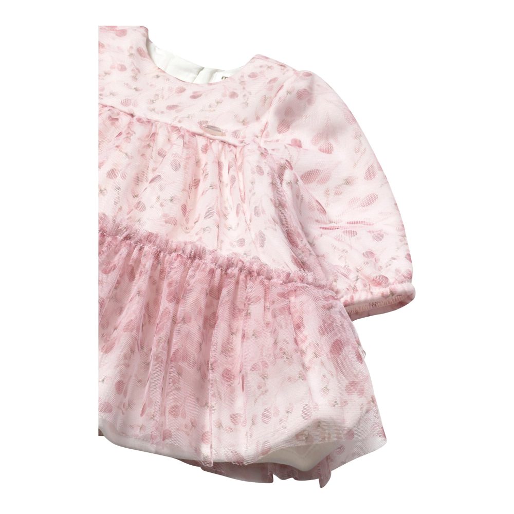 Tüllkleid langarm Blüten