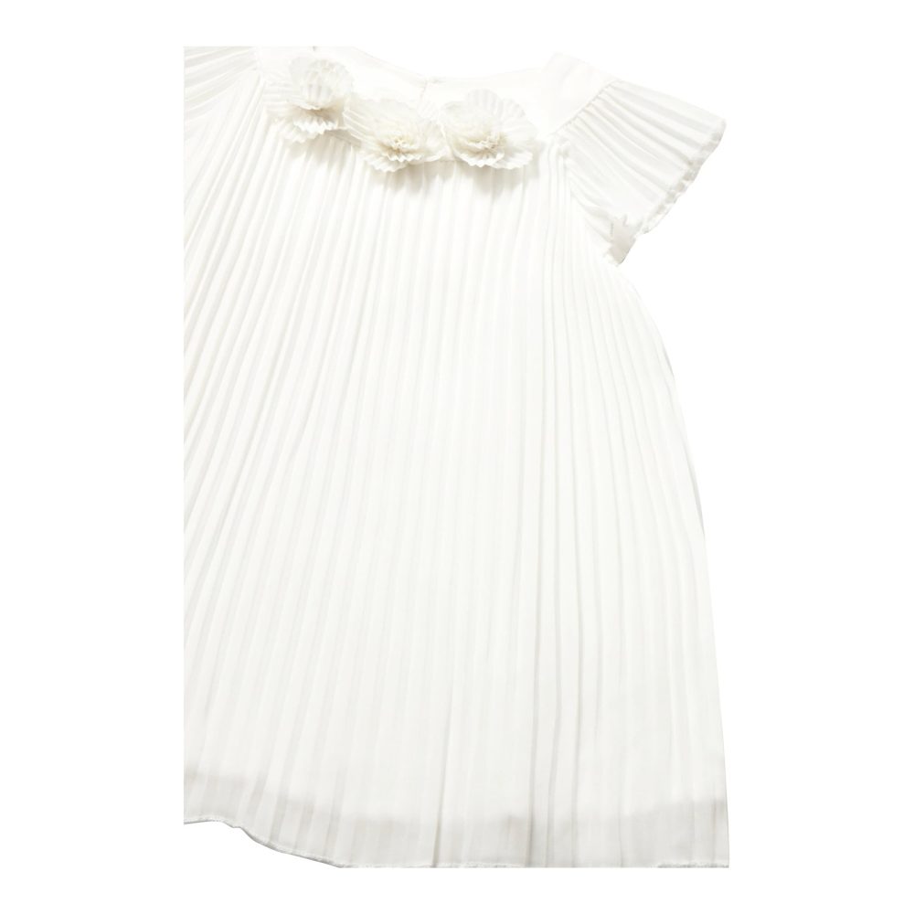 Plissee-Kleid Flügelarm Blumen