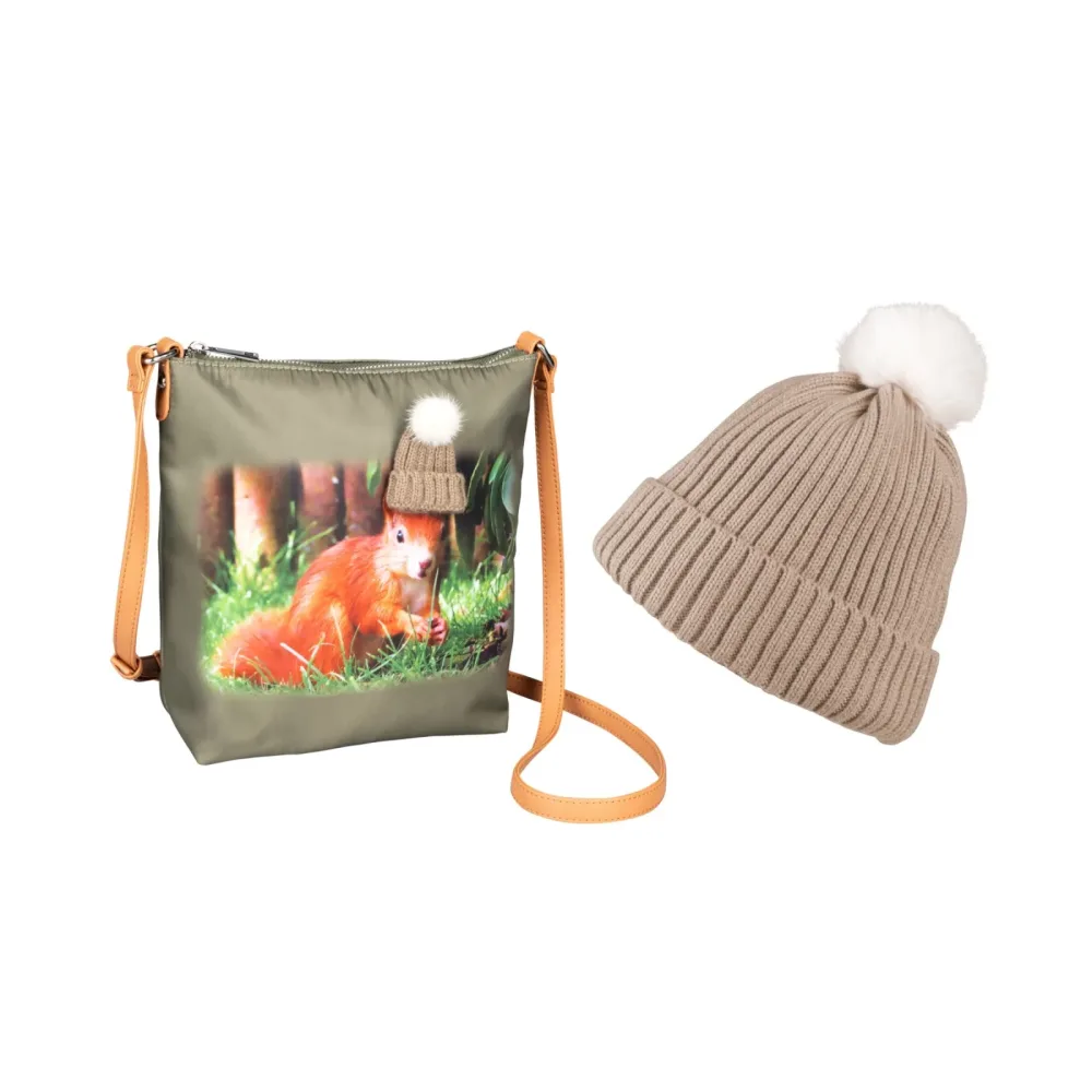 Accessoire-Set Strickmütze & Handtasche ?Freddy?