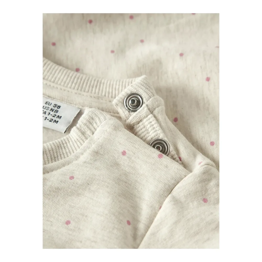 Sweatshirt Blume Punkte