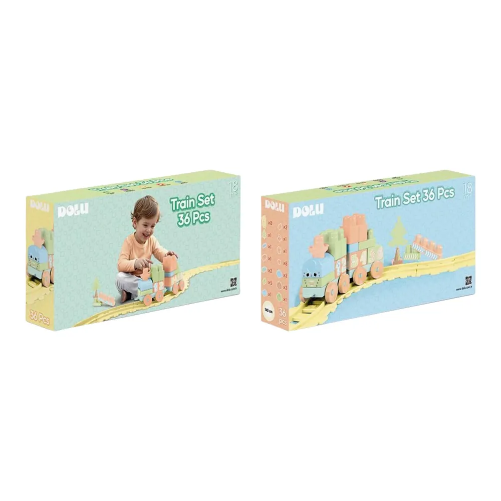 Zug-Bausteine Set 36 tlg.