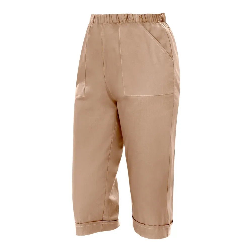 Capri-Hose, Größe: S, beige