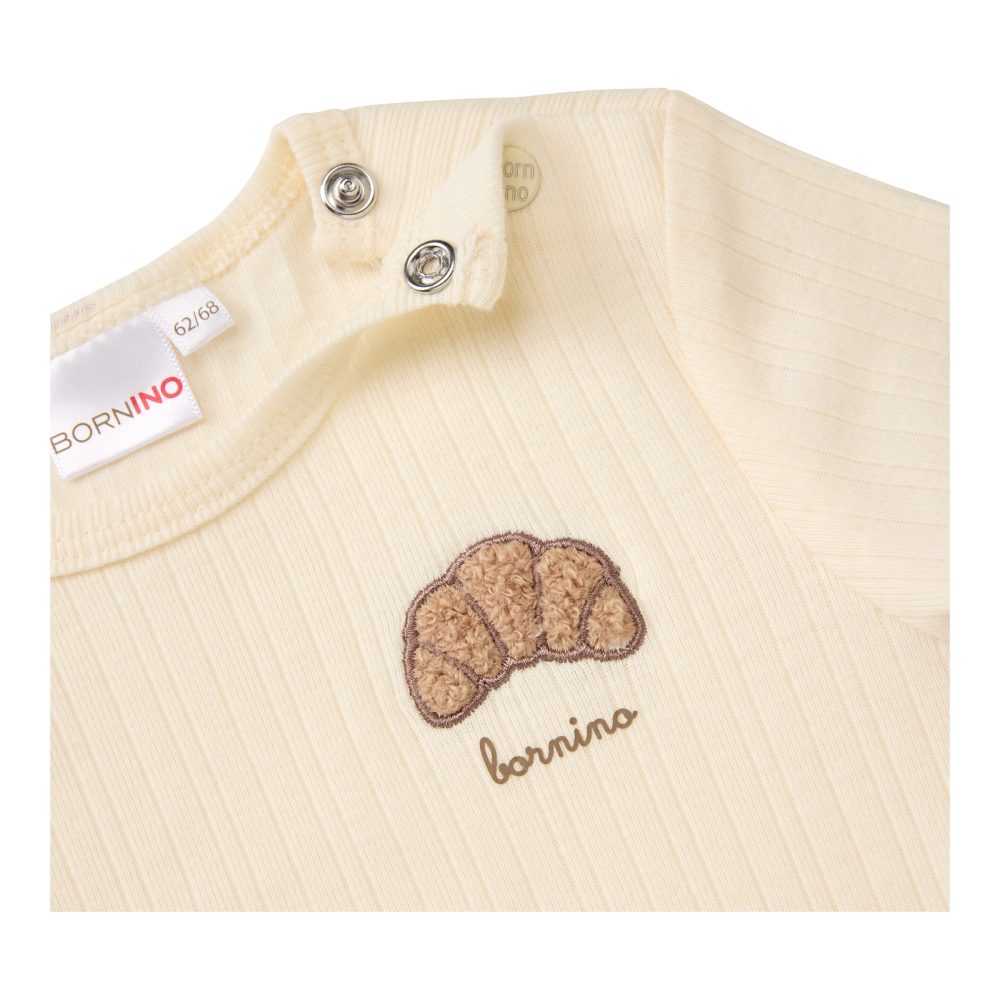 Shirt langarm Rippqualität