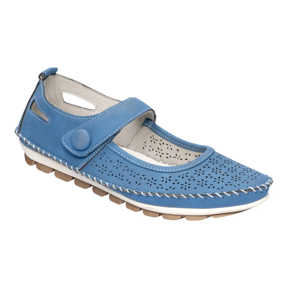 wonderwalk Bequem-Klett-Ballerina 