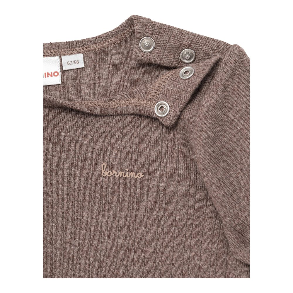 Shirt langarm Rippqualität