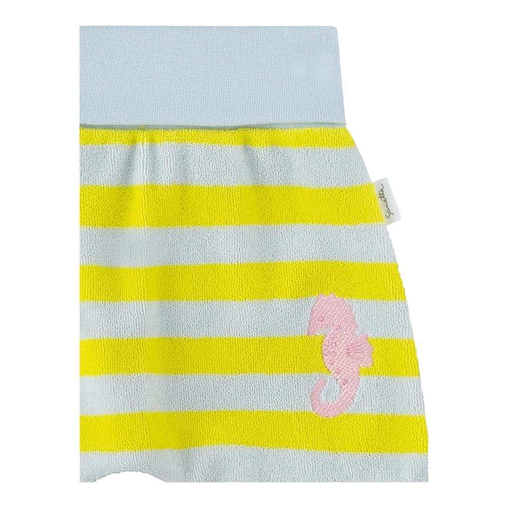 Frottee-Shorts Ringel Seepferdchen