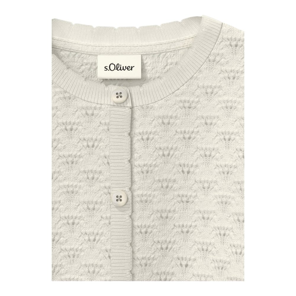 Ajour-Strickjacke