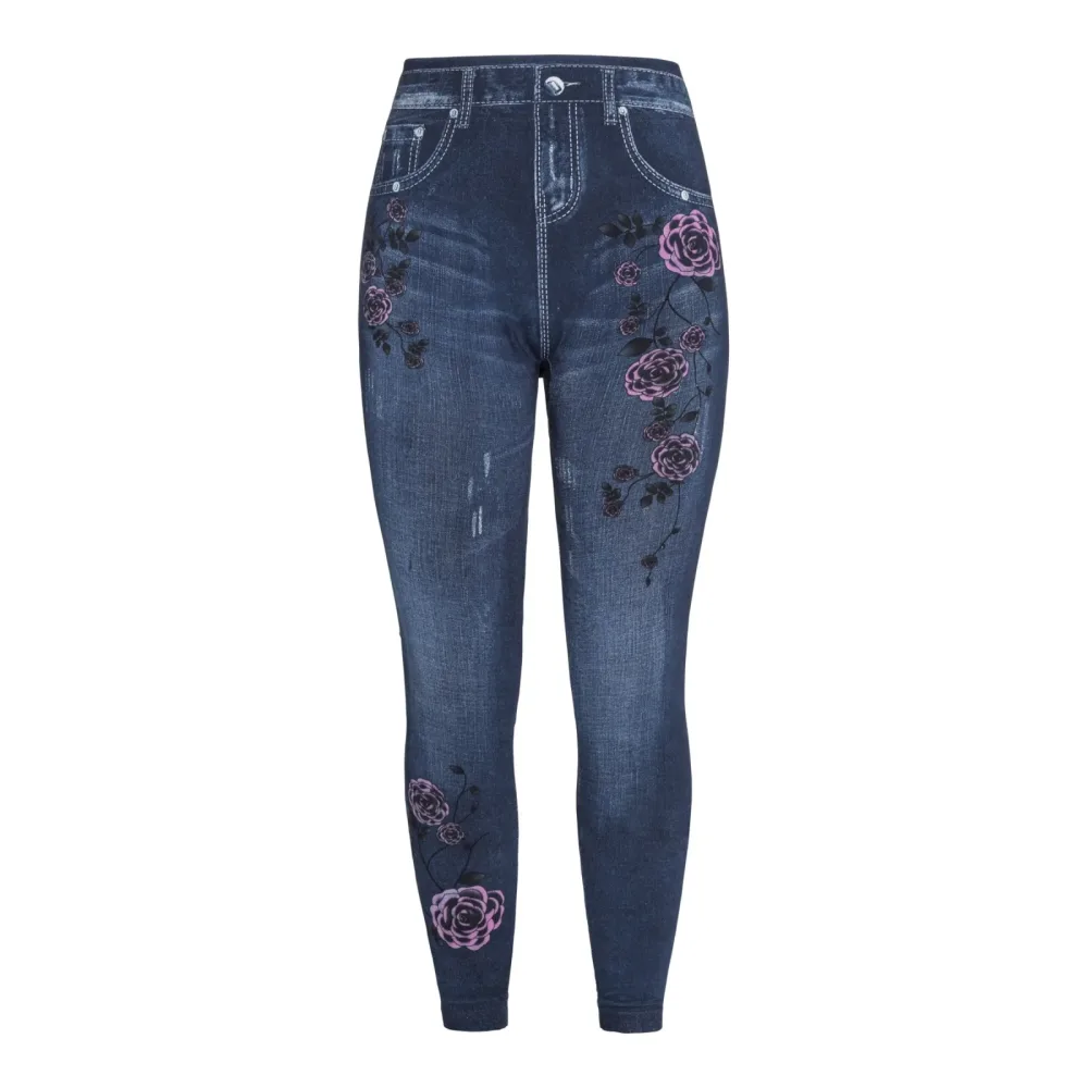 Wärme-Leggings ?Jeans-Flower?, Größe: S