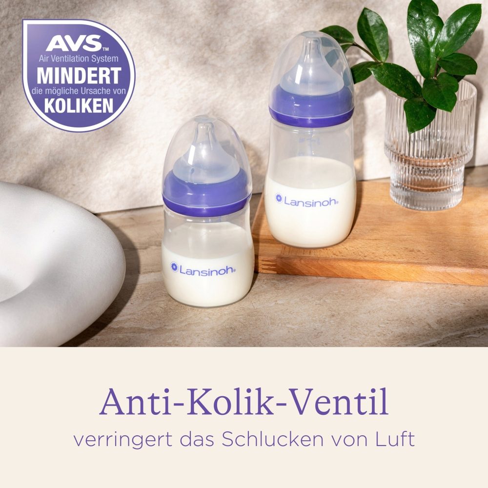 Babyflasche NaturalWave, Anti-Kolik-Weithals, Gr. S, 160 ml, ab 1M
