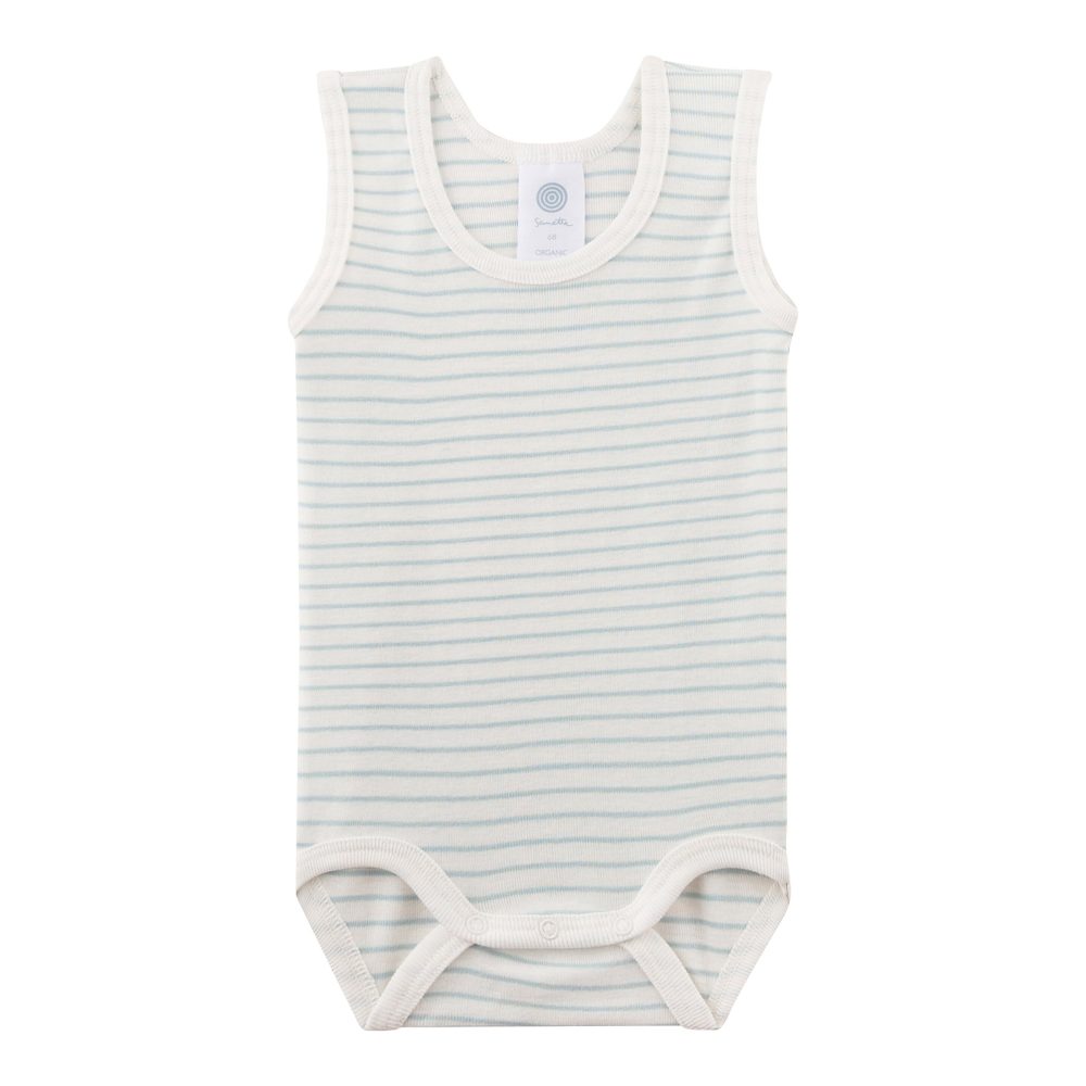 3er-Pack Bodys ohne Arm Punkte Ringel