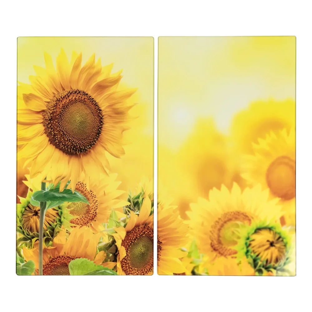 ?Herdabdeckplatten ?Sonnenblume?, 2 Stück
