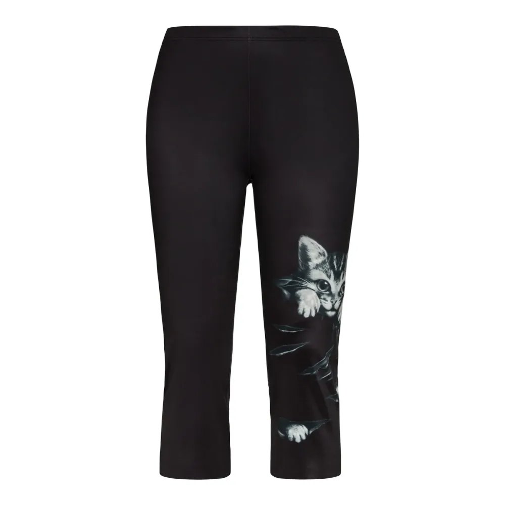 Capri-Leggings ?Miau?, Größe: S