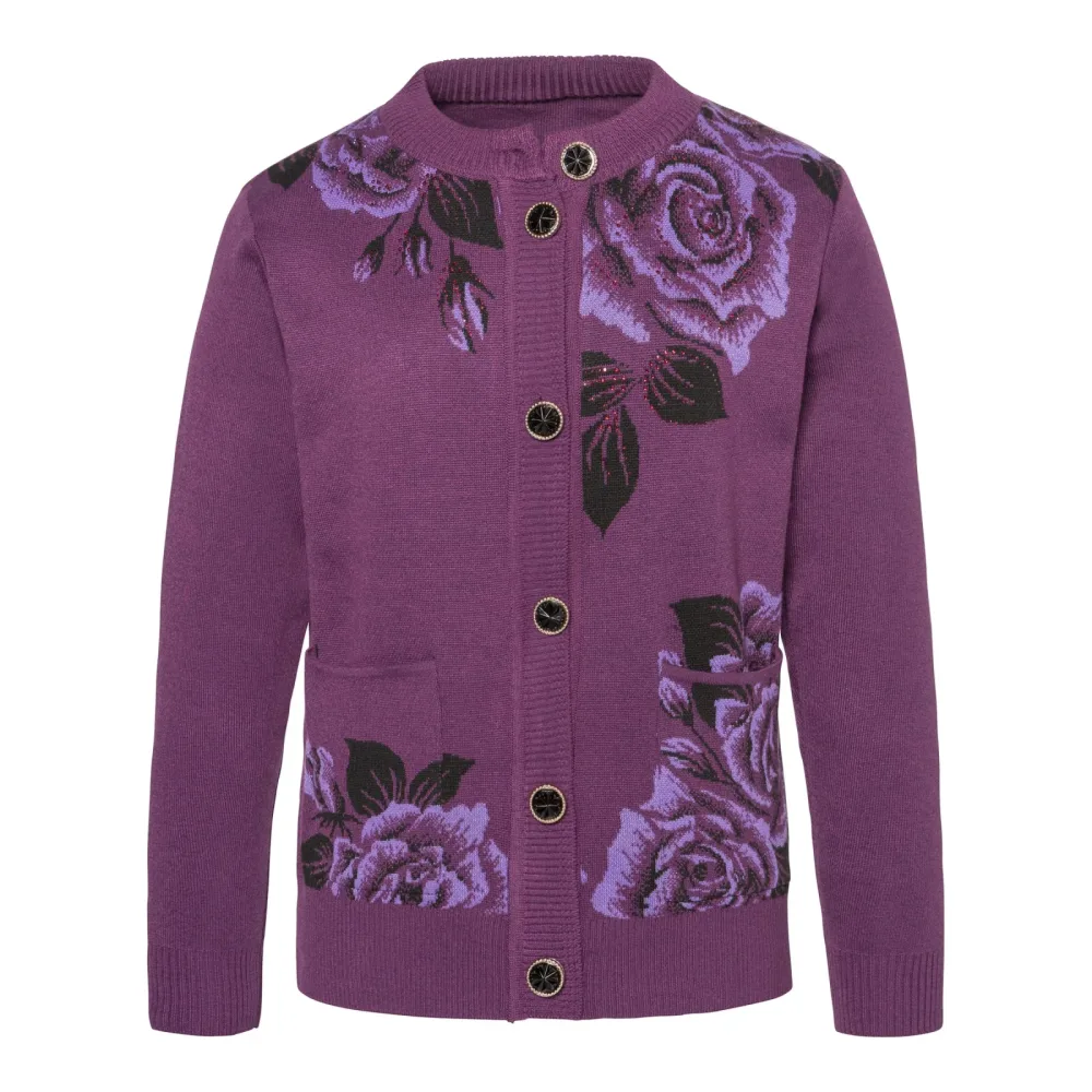 Wärme-Cardigan ?Rosenwelt?, Größe: L