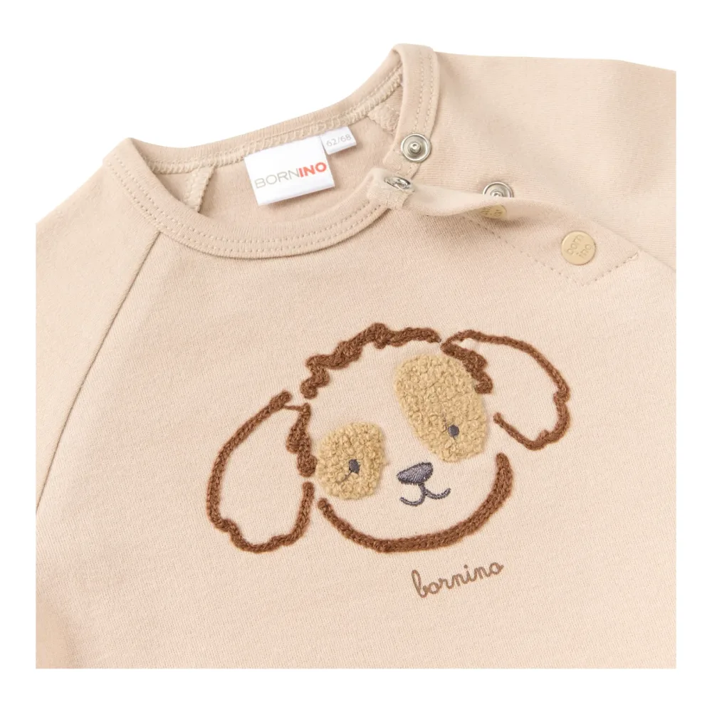 Raglanshirt langarm Hund