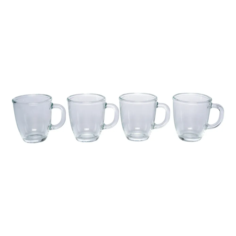 Glas-Tassen-Set, 4 Stück je 350 ml