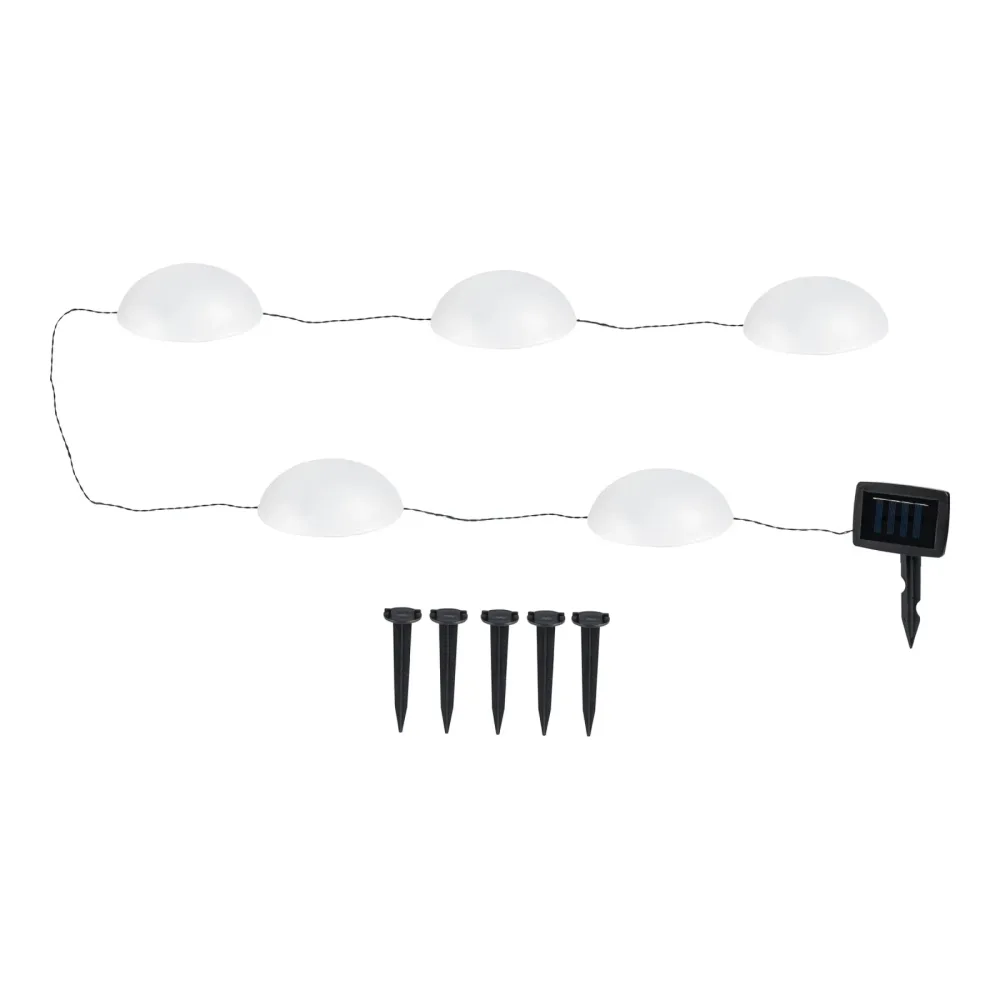 Solar-LED-Bodenleuchten, 5 Stück