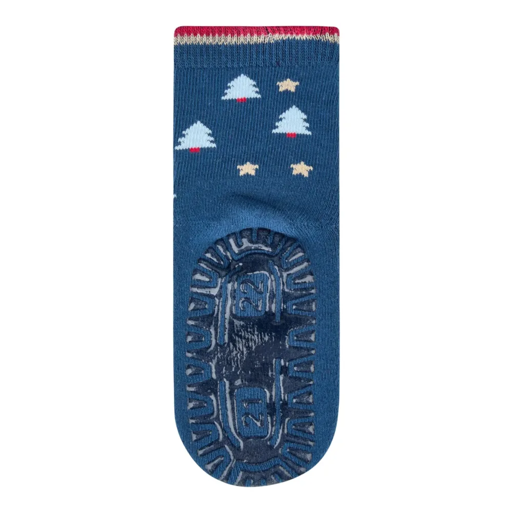 ABS-Socken Fliesen Flitzer Weihnachtsmann