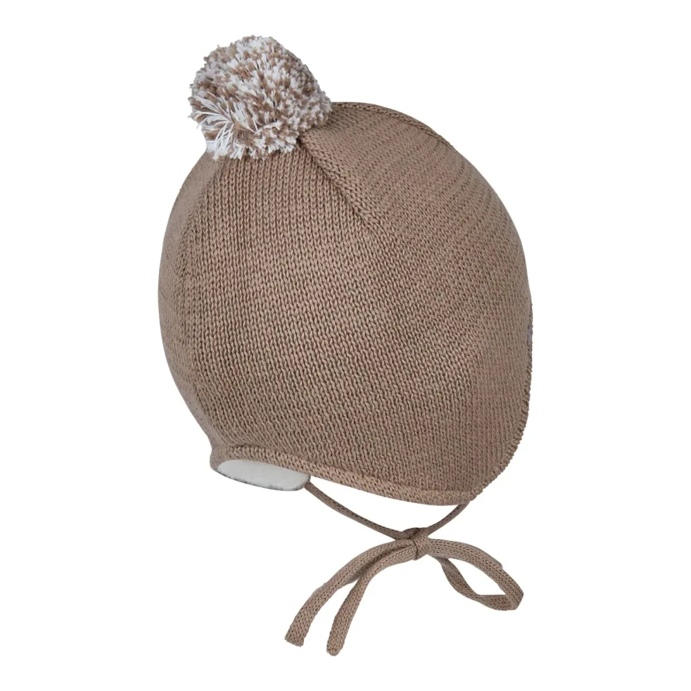 Winter-Strickmütze Bommel