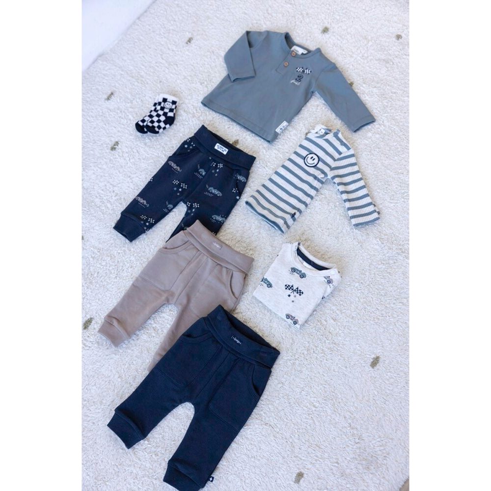 Henley-Shirt langarm Rennstrecke