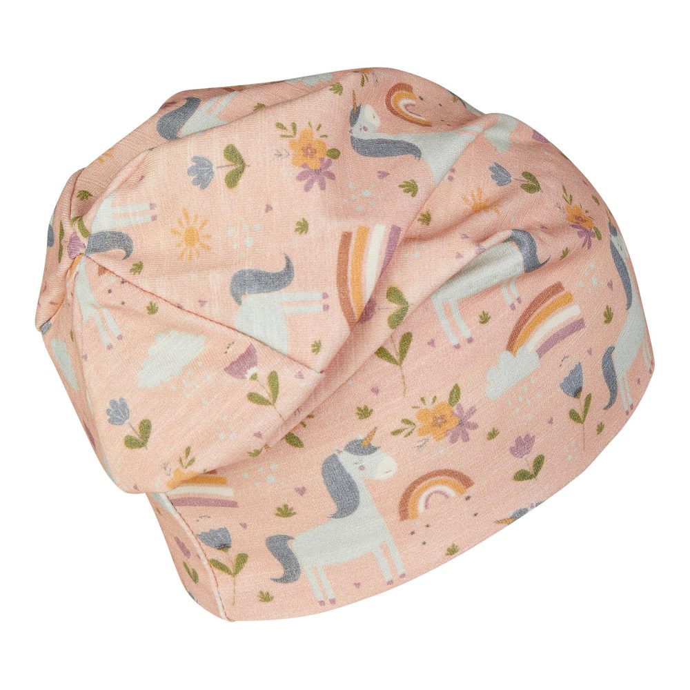 Beanie mit UV-Schutz Einhörner Regenbögen