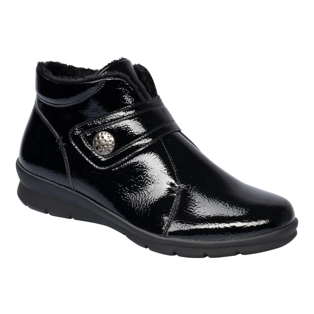 wonderwalk Lack-Klettstiefelette 