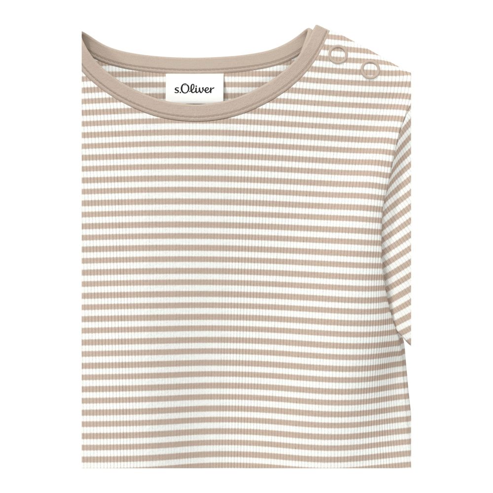 Shirt langarm Ringel Rippqualität